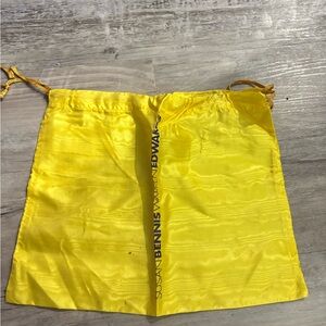 Susan Bennis Yellow Drawstring Bag